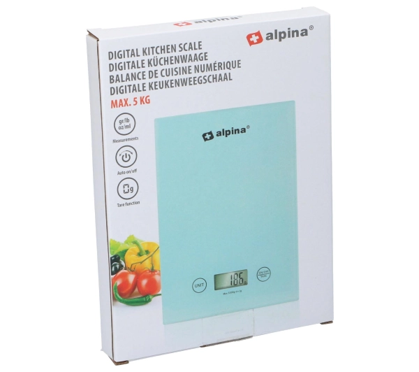 Wagi kuchenne - Alpina WH-56977 Tarowanie 5kg