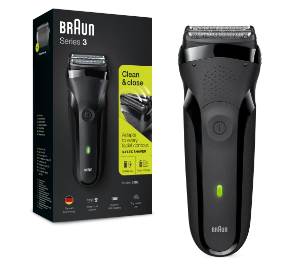 Braun Series 3 300 BLK/BLK - ⚡ BESTSELLERY ⚡