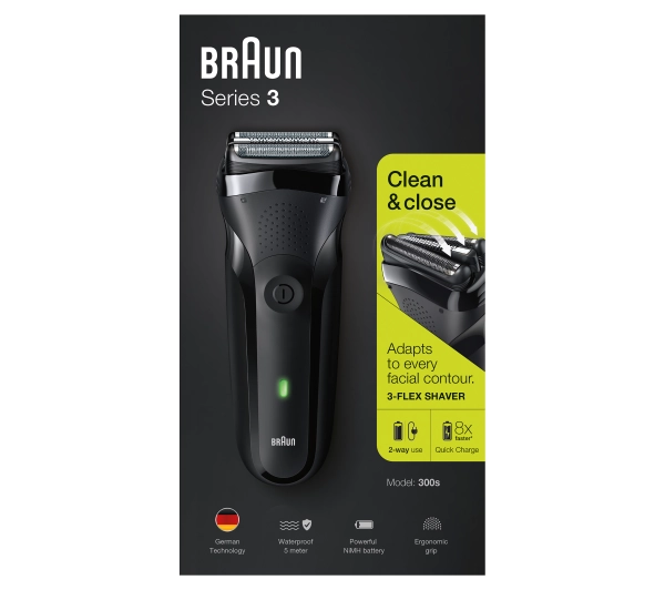 Braun Series 3 300 BLK/BLK - ⚡ BESTSELLERY ⚡