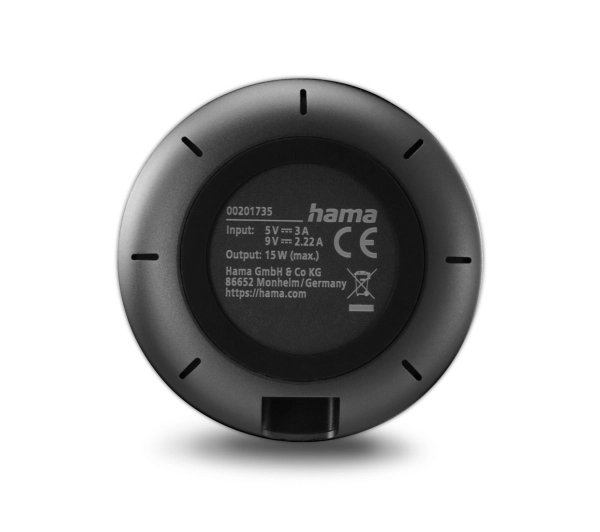 Hama QI2 Magnet 15W Czarny