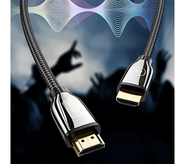 USAMS SJ497HD01 8K UHD 2m Czarny