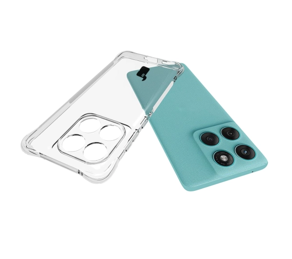 Bizon elastyczne etui Salpa + 2x folia na ekran Clear Pack do Motorola Edge 60 / Motorola Edge 60 Fusion
