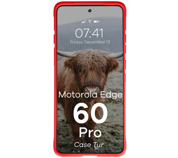Bizon Tur do Motorola Edge 60 Pro Czerwony