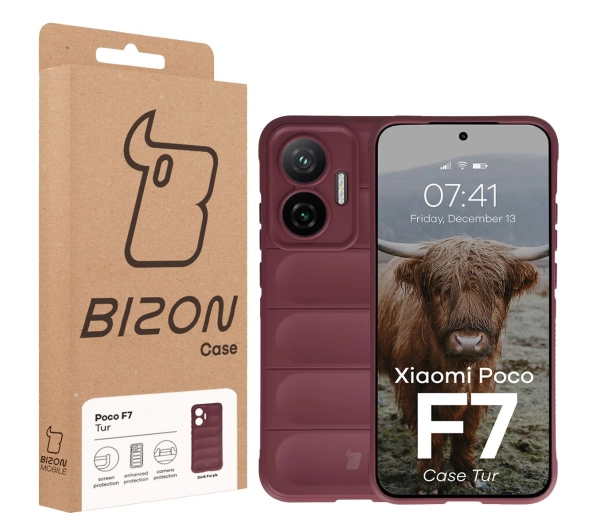 Bizon Tur do Xiaomi Poco F7 Ciemnofioletowy
