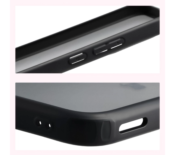 Bizon Angelo do Xiaomi POCO F7 Przydymione z czarną ramką