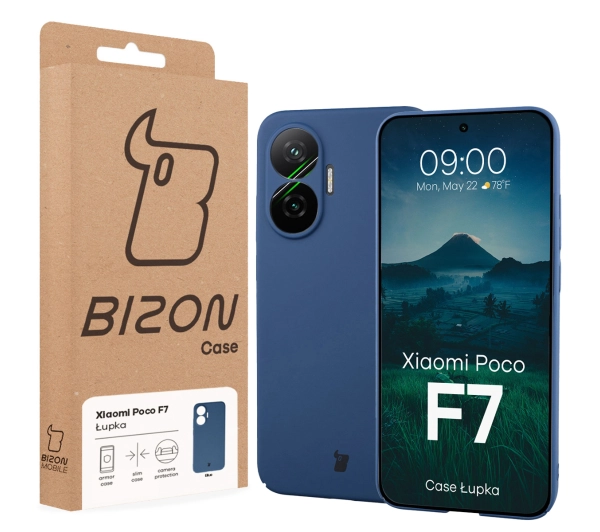 Bizon Łupka do Xiaomi Poco F7 Niebieski