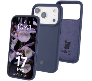 Bizon Silikonowe Soft do Apple iPhone 17 Pro Granatowy