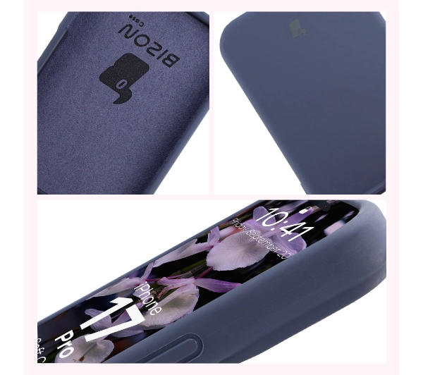 Bizon Silikonowe Soft do Apple iPhone 17 Pro Granatowy