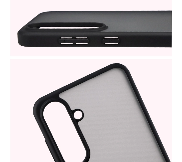 Bizon Angelo do Samsung Galaxy S25 FE z czarną ramką