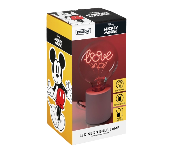 Paladone LED Neon Bulb Lamp  Mickey Mouse