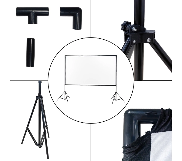 Extralink Projection Screen 84" 16:9, 186x105cm Składany