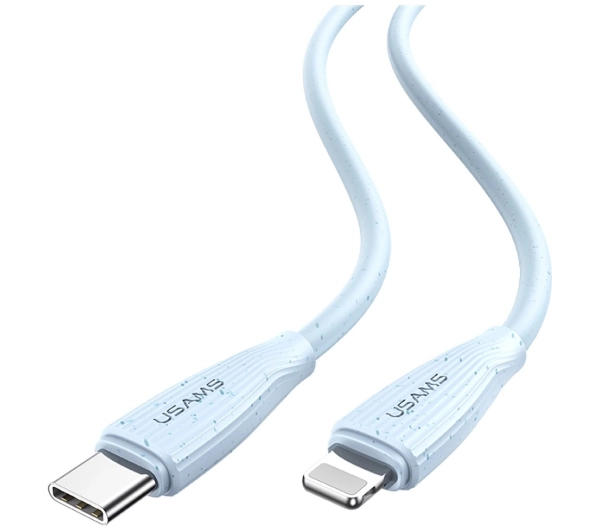USAMS Green Series 30W USB-C do Lightning 1m Biały