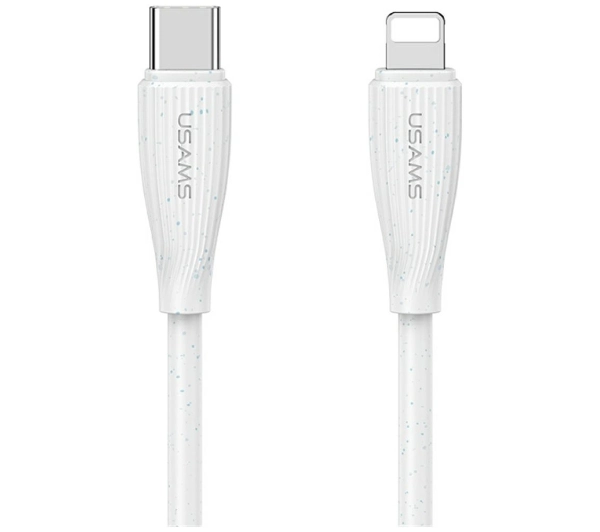 USAMS Green Series 30W USB-C do Lightning 1m Biały