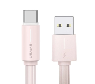 USAMS 3A YU Series USB-C do USB-A 1m Różowy