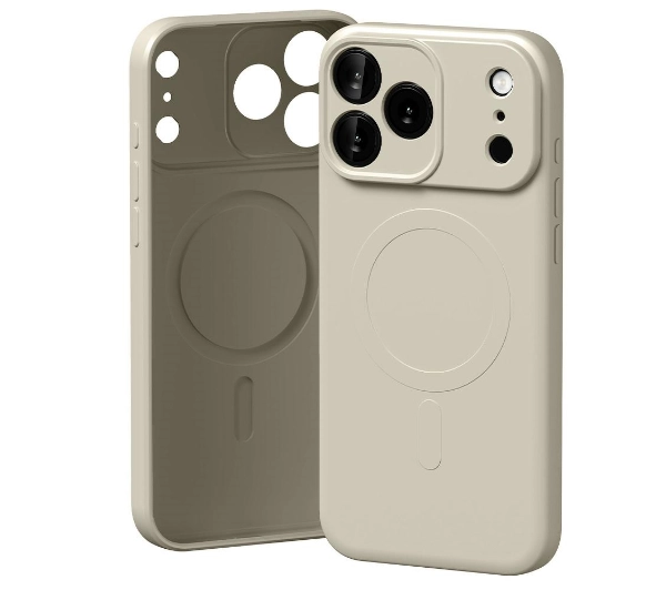 Mercury Semi-Silicone MagSafe do iPhone 17 Pro Max kamienny