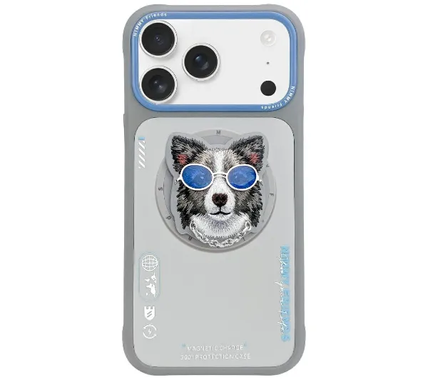 Nimmy Glasses Cool Dog MagSafe do iPhone 17 Szary