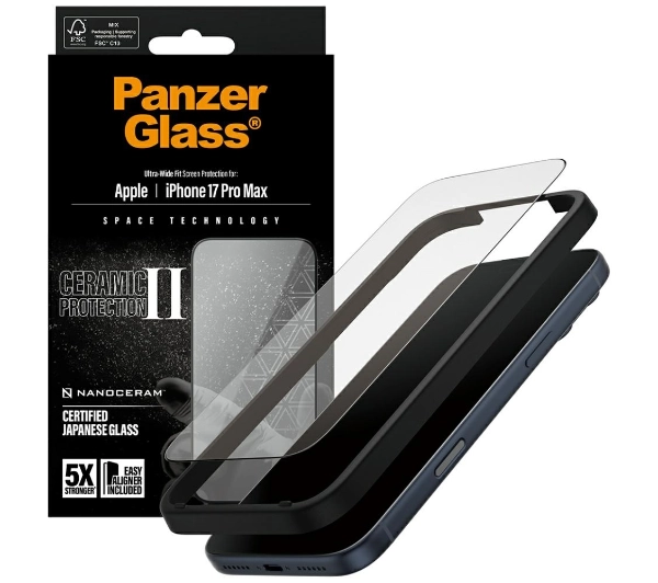 PanzerGlass Ceramic II Ultra-Wide Fit do iPhone 17 Pro Max