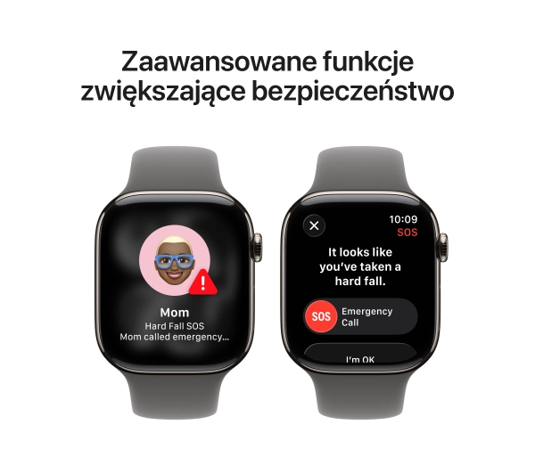 Apple Watch Series 11 GPS + Cellular 46mm Tytan Naturalny Pasek sportowy Górska szarość M/L - Kup na Raty - RRSO 0%