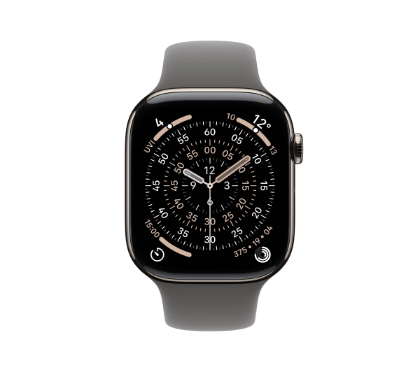 Apple Watch Series 11 GPS + Cellular 42mm Tytan Naturalny Pasek sportowy Górska szarość M/L - Kup na Raty - RRSO 0%