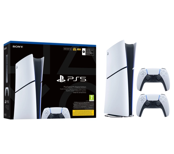 Sony PlayStation 5 Digital Slim E Chassis (PS5) 825GB + Dodatkowy Pad