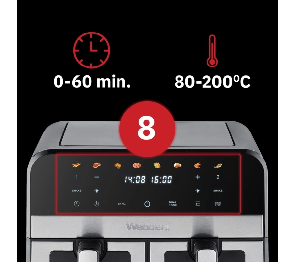 Webber AF900 2400W 9l - Kup na Raty - RRSO 0%