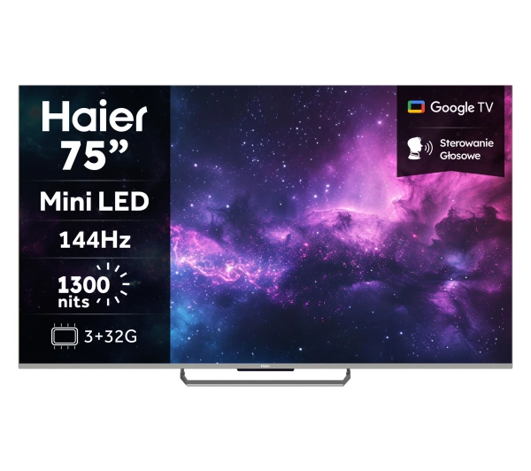 Haier H75M90EUX 75" Mini LED 4K 144Hz GoogleTV Dolby Vision Dolby Atmos HDMI 2.1 DVB-T2
