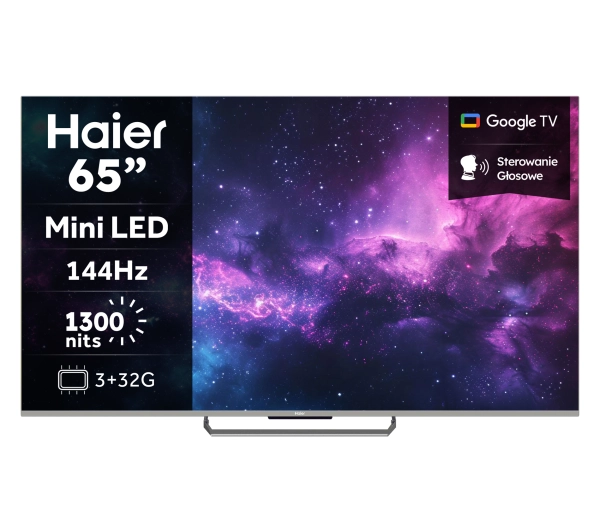 Haier H65M90EUX 65" Mini LED 4K 144Hz GoogleTV Dolby Vision Dolby Atmos HDMI 2.1 DVB-T2