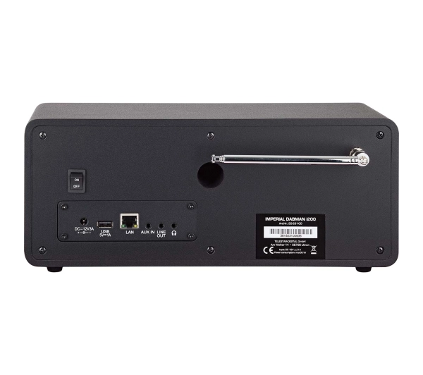 Imperial DABMAN i200 Radio FM DAB+ Internetowe Wi-Fi Czarny - Kup na Raty - RRSO 0%