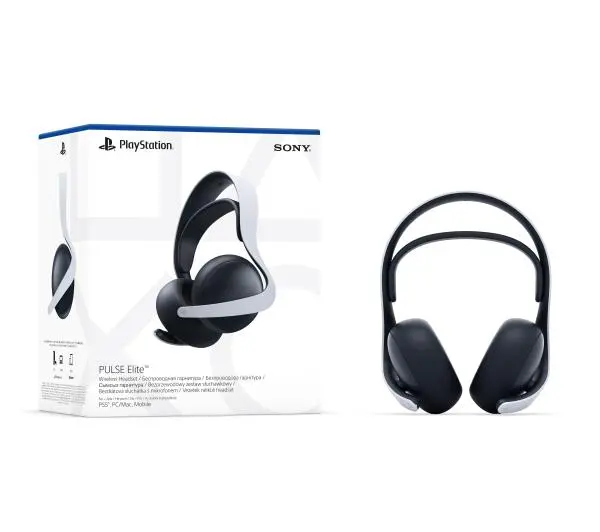 Sony PULSE Elite Nauszne Biało-czarny + etui - Kup na Raty - RRSO 0%