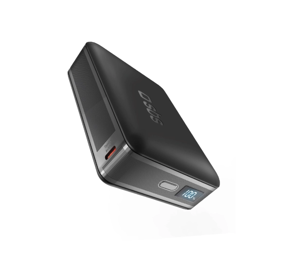 Powerbank SBS HD 65W 20000mAh USB-C z wyświetlaczem LCD - czarny