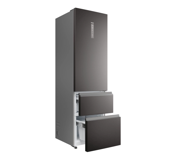 Haier HTW7620CNMP No Frost 205cm Szuflada z kontrolą wilgotności Zdalne sterowanie Dark Inox - Kup na Raty - RRSO 0%