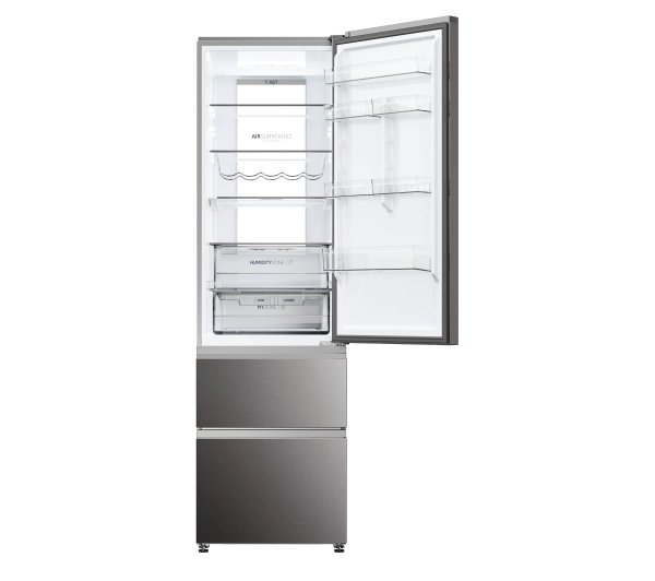 Haier HTW7620CNMP No Frost 205cm Szuflada z kontrolą wilgotności Zdalne sterowanie Dark Inox - Kup na Raty - RRSO 0%