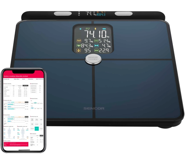 Wagi łazienkowe - Sencor SBS 9102BK 180kg