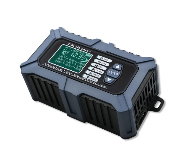 Qoltec 52488 Inteligentna mikroprocesorowa z testerem baterii i funkcją naprawy 12V / 6A Prostownik do akumulatora AGM