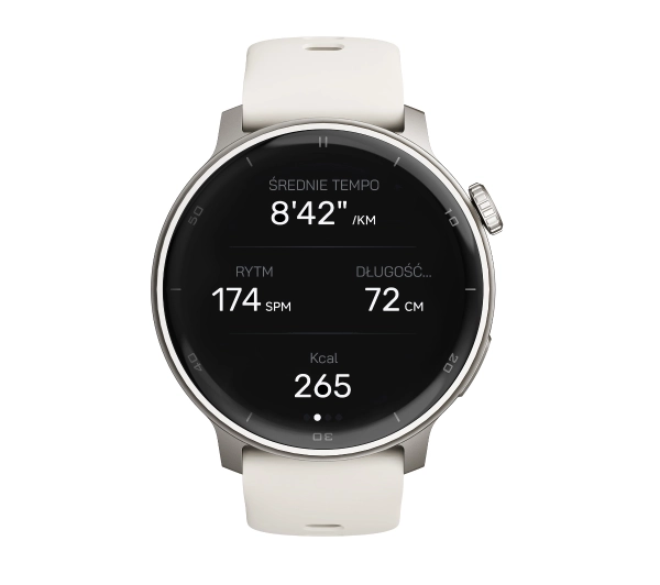 STELIO Activ Funkcje AI 46mm GPS Srebrny