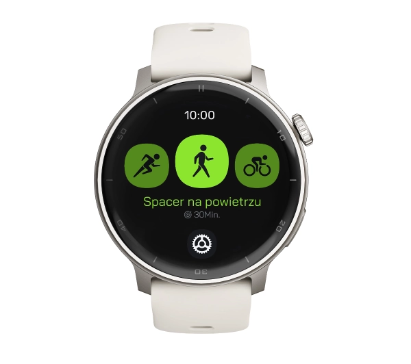 STELIO Activ Funkcje AI 46mm GPS Srebrny
