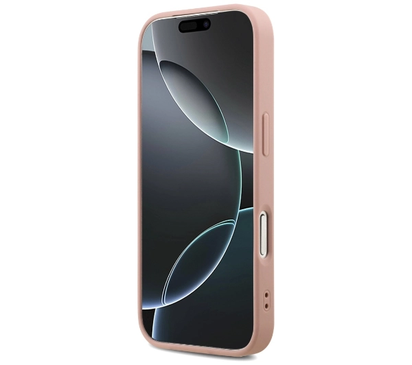 Guess Fixed Glitter Big 4G do iPhone 17 Pro różowy