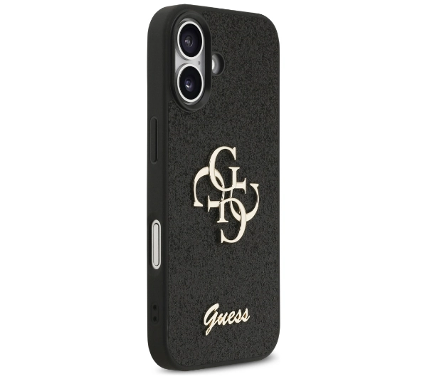 Guess Fixed Glitter Big 4G do iPhone 17 Czarny