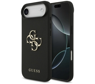 Guess Grained Big 4G & Classic Logo do iPhone Air Czarny