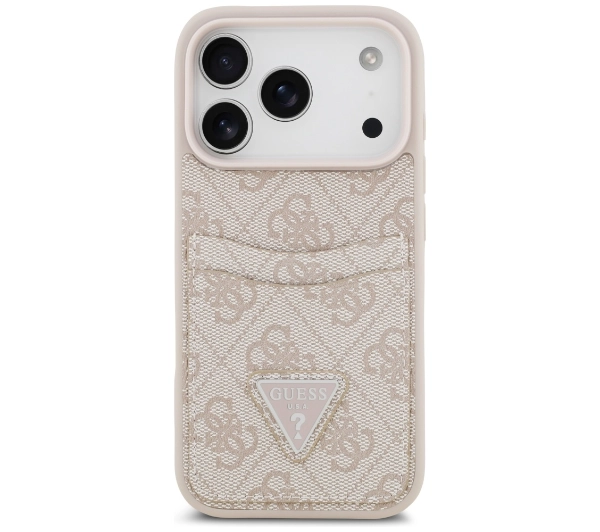 Guess 4G Double Card Triangle do iPhone 17 Pro różowy