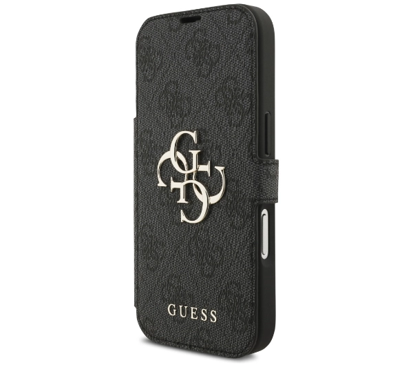Guess Book 4G Metal Logo do iPhone 17 Pro Czarny