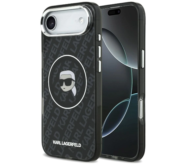 Karl Lagerfeld IML Karl Head Logo MagSafe do iPhone Air Czarny