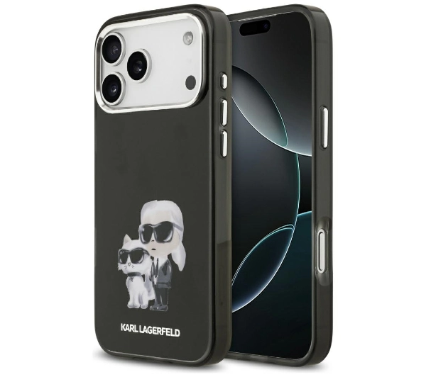 Karl Lagerfeld IML Aquarelle Etui iPhone 17 Pro Max MagSafe czarne