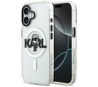 Karl Lagerfeld IML Karl Sketch Logo MagSafe do iPhone 17 Przezroczysty