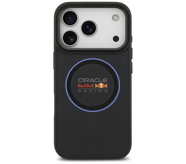 Red Bull Racing Meshed Blue Ring & Metal Buttons MagSafe do iPhone 17 Pro granatowy