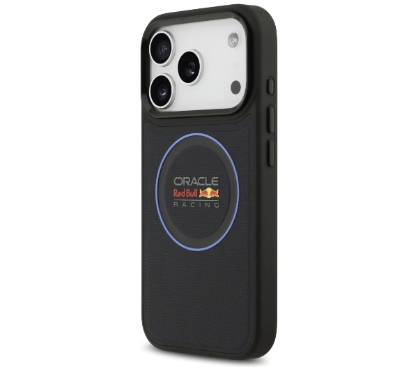 Red Bull Racing Meshed Blue Ring & Metal Buttons MagSafe do iPhone 17 Pro granatowy