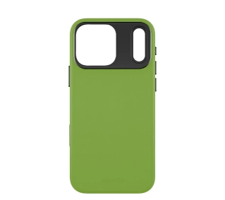 Yaxo Leather Gear Slim Case MagSafe do iPhone 17 Pro Zielony