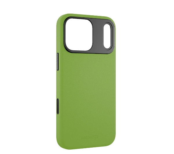 Yaxo Leather Gear Slim Case MagSafe do iPhone 17 Pro Zielony