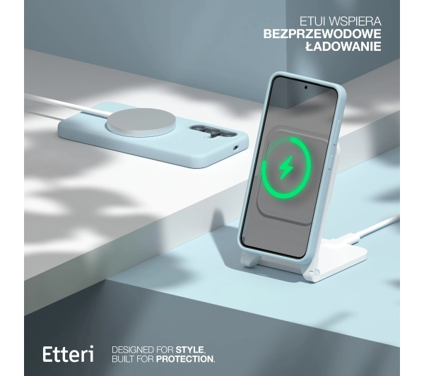 Etteri Silicone Case do Galaxy S25 Niebieski