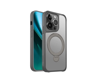 Etteri Matt Mag Ring do iPhone 15 Pro Szary
